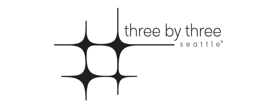 Three by Three Seattle logo